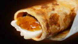 فطيرة بالجبنة السائلة والمربى